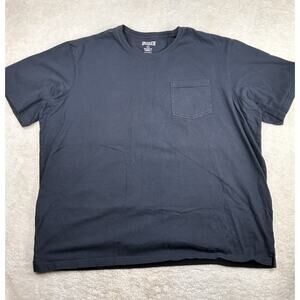 Duluth Trading Longtail T-Shirt Men’s 3XL Navy Blue Relaxed Fit Pocket Crewneck